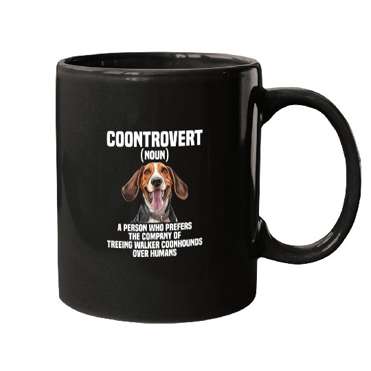 Treeing Walker Coonhound Lover Dog Coontrovert Mugs