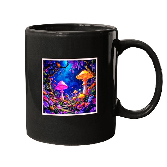 Enchanted Mushroom Forest Mugs