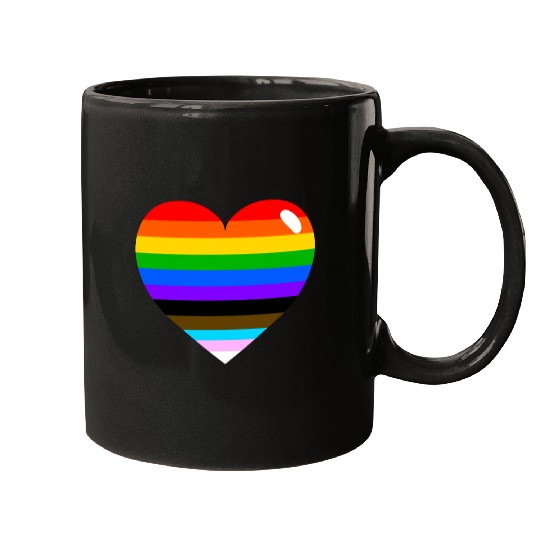 LGBTQ+/Pride/Progress Heart Mugs