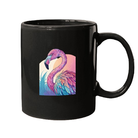 Psychedelic Flamingo Mugs