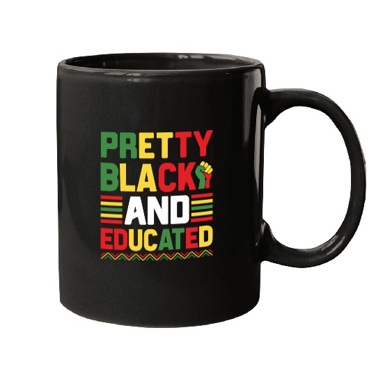 Pretty Black And Educated Juneteenth Mugs