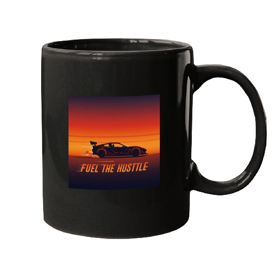 Racing Sunset Vibes Mugs