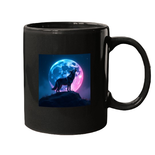 Howl of the Neon Moon Mugs