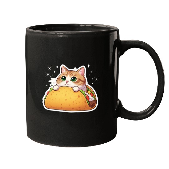 Taco Cat | Cute Kitty in a Taco | Purrfectly Tasty Mugs