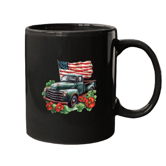 American Flag Mugs