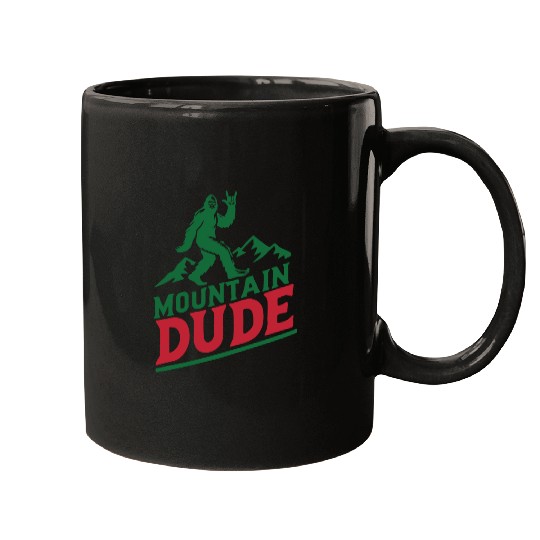 Mountain Dude Bigfoot Hiker Bigfoot Camp Mugs