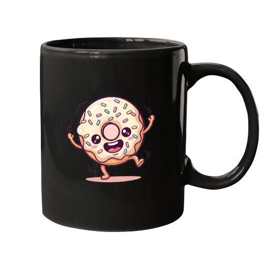 Happy Donut Dance Mugs