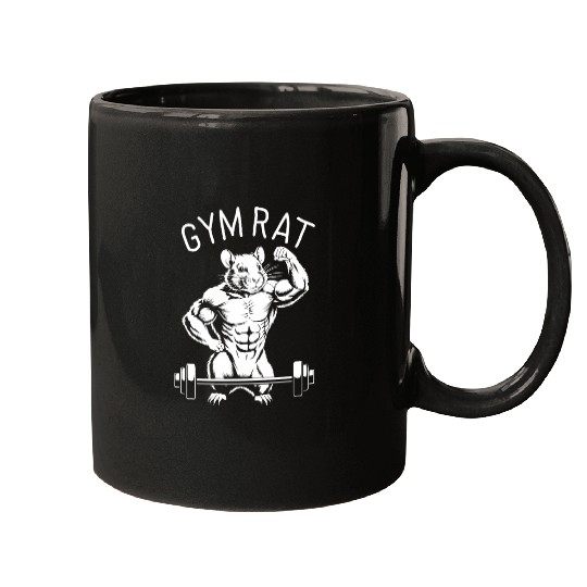Gym Rat - White Mugs