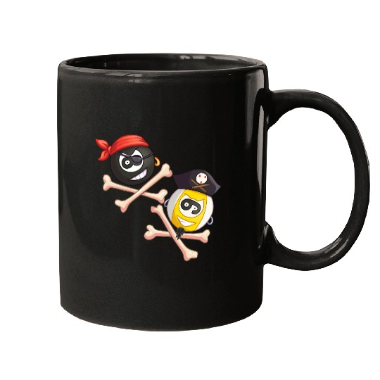 8-ball & 9-ball pirate duo (Pocket) Mugs