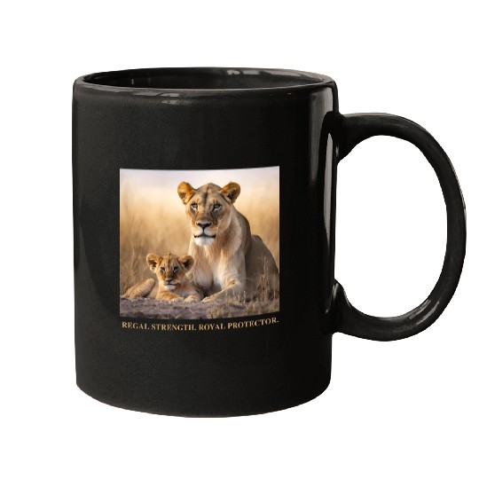 Lioness and her cub - Pride & Joy Mugs