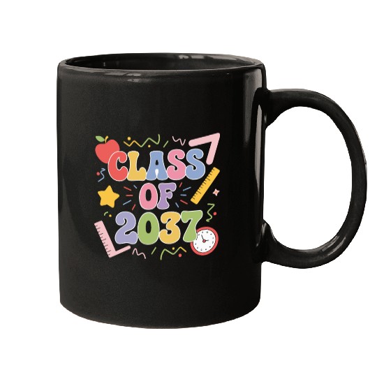 Class of 2037 Grow With Me, Funny back to school Mugs