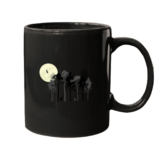 Deer forest Mugs