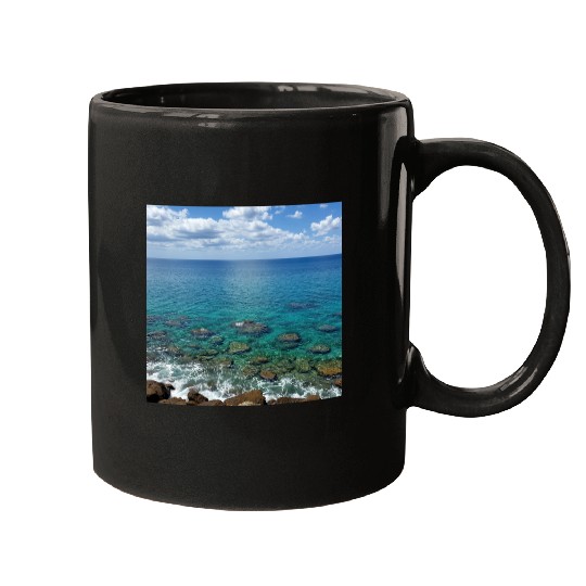 Serene Ocean View Mugs