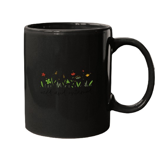 wild and untamed wildflowers nature Mugs