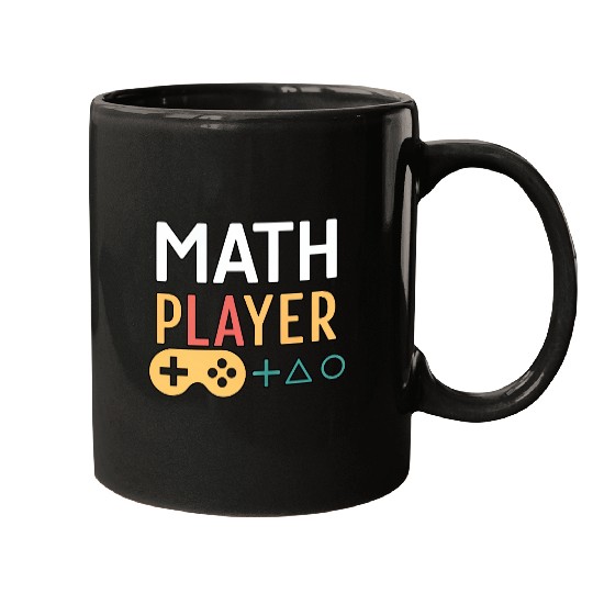 Math Gamer Player – Video Game Style Math Design Mugs