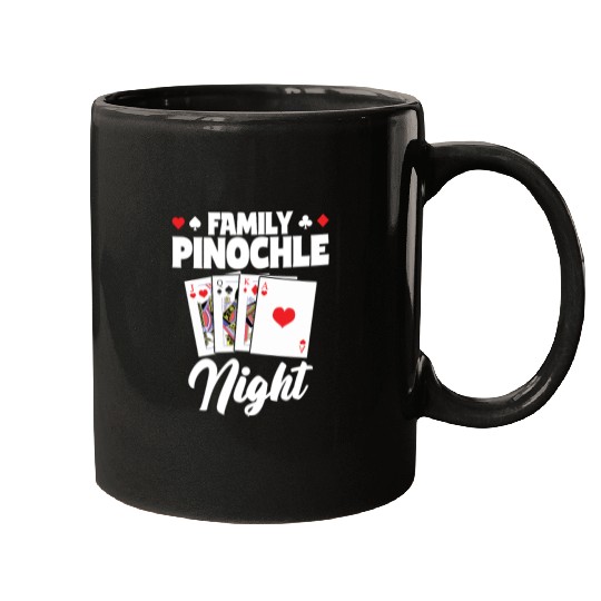 Family Pinochle Night Melding Card Game Mugs