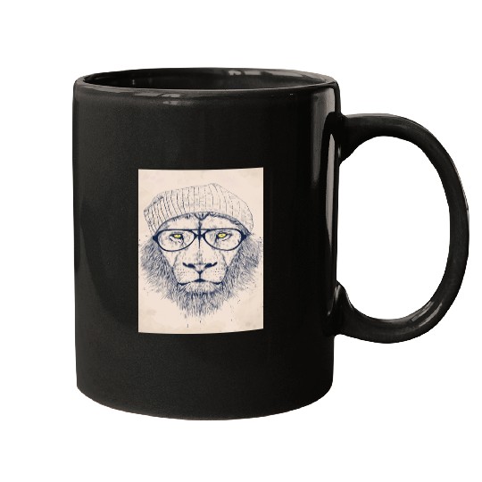 Hipster Lion Best Selling Top Store Popular Mugs