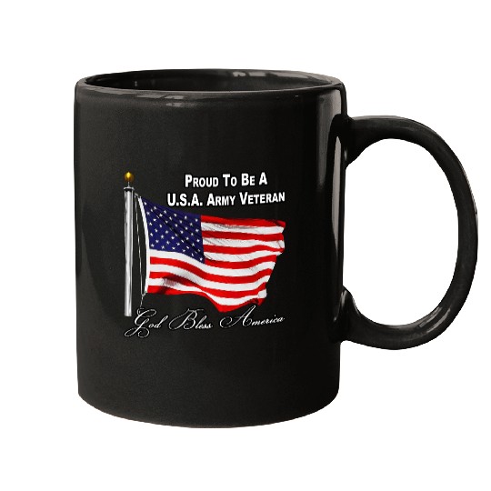 Proud To Be A US Army Veteran Mugs
