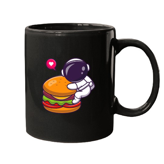 Space Explorer with Burger Companion Mugs