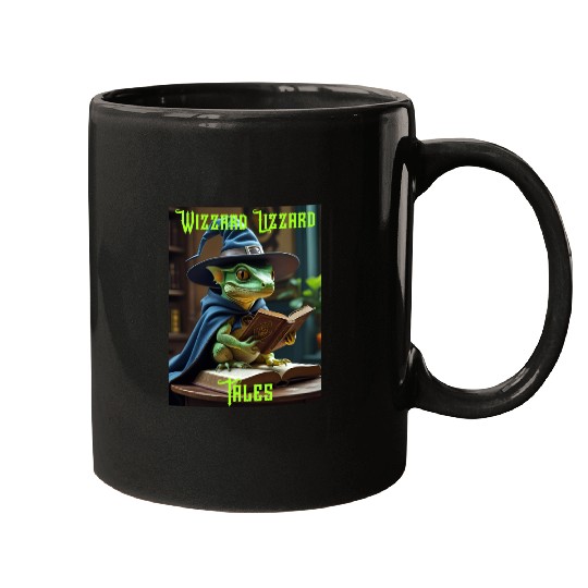 Enchanting Wizzard Lizzard Tale Design Mugs