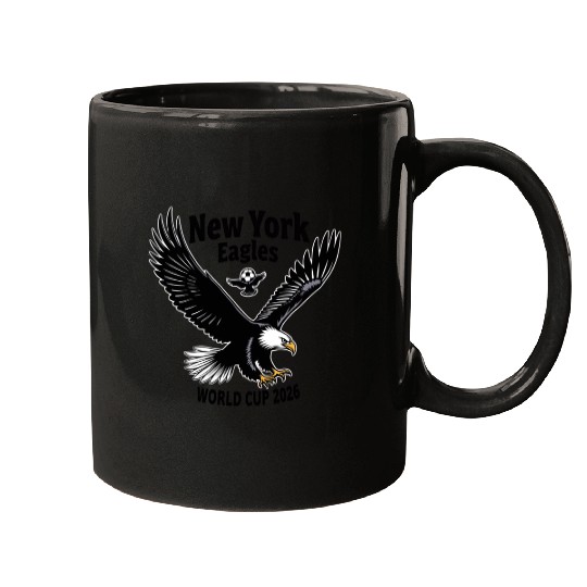 Patriotic Eagle Soccer Mugs – USA World Cup 2026