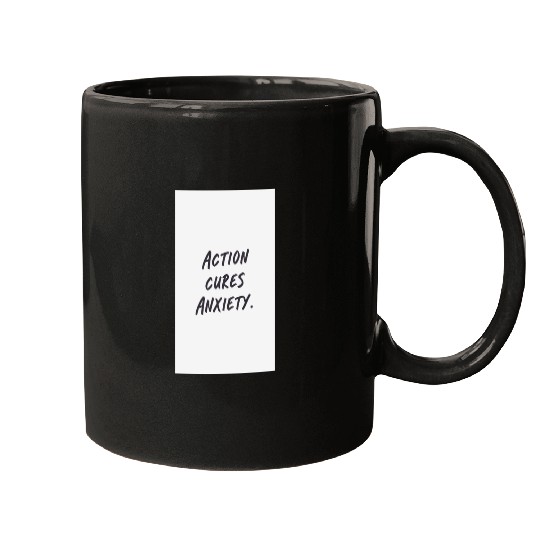 Empowering Action Anxiety Mugs