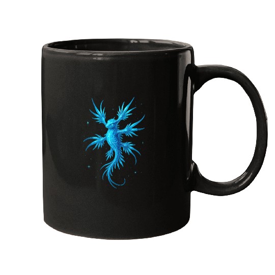 Ethereal Celestial Sea Dragon Design Mugs