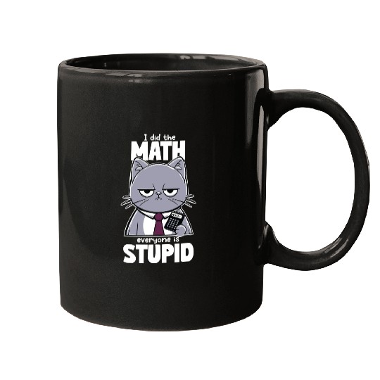 Grumpy Cat Math Teacher Design Mugs