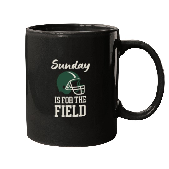 Sunday Football Field Design Mugs