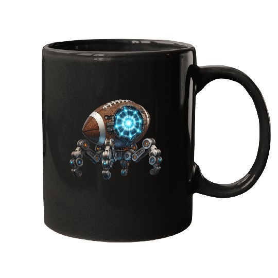 Futuristic Robot Football Mech – Cyber Sports Desi Mugs