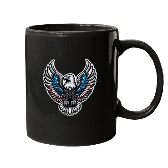 Patriotic Eagle Emblem Mugs