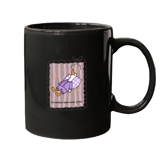 Silly Goose in Honk-Mode Pajama Design Mugs