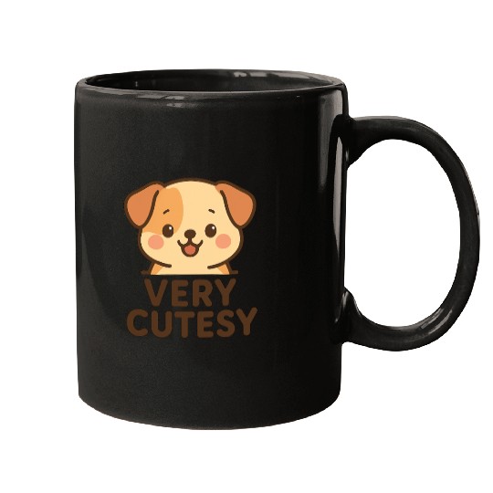 Adorable Puppy Design Mugs