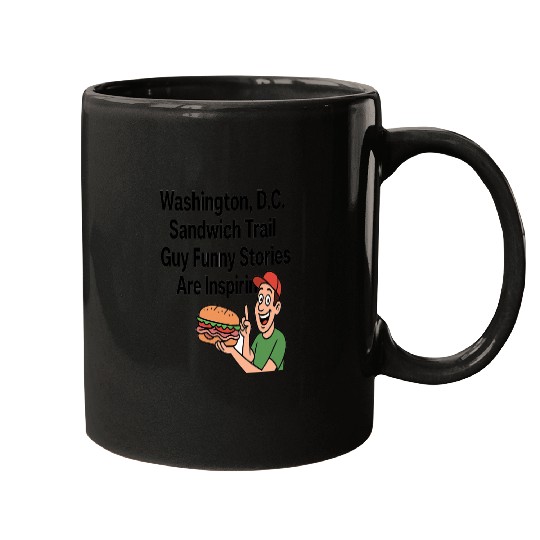 Washington DC Sandwich Throw Guy  Mugs