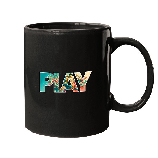 Street Dance Play Logo Mugs