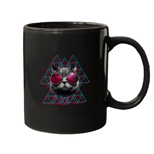 3D Space Cat Mugs (Womens)