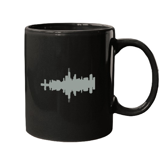 Chicago skyline Mugs