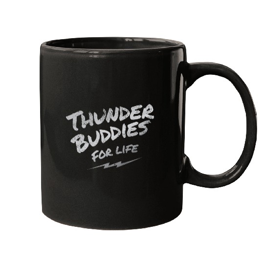 thunder buddies for life – silver Mugs