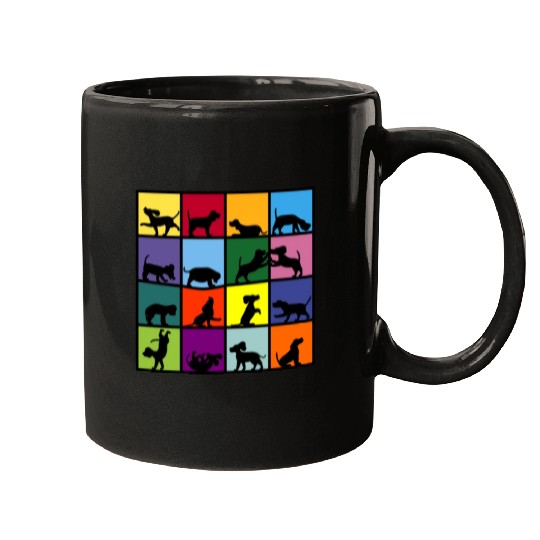 dog cube beagle Mugs