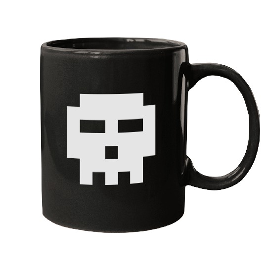 Scott Pilgrim 8-bit Skull Vector Mugs