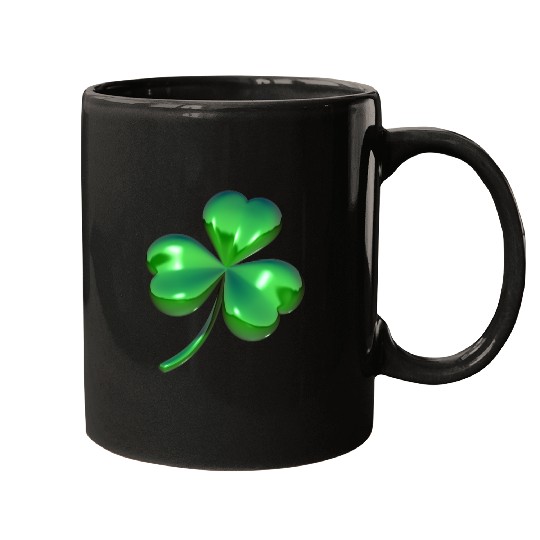 3D Shamrock Mugs
