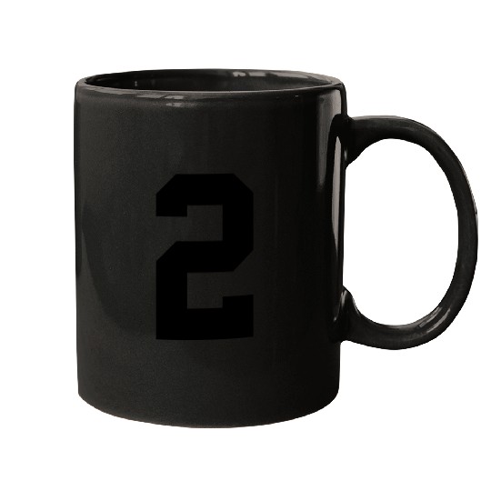 number 2 solid Mugs