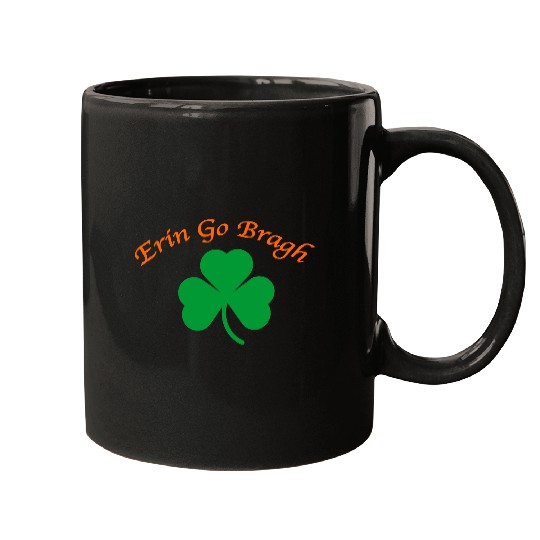 Erin Go Bragh Shamrock Mugs