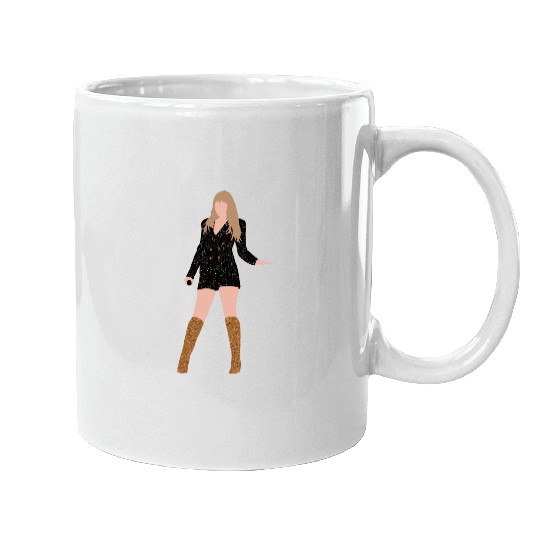 TaylorSwift Eras Tour the Man Black Outfit art Active Mugs