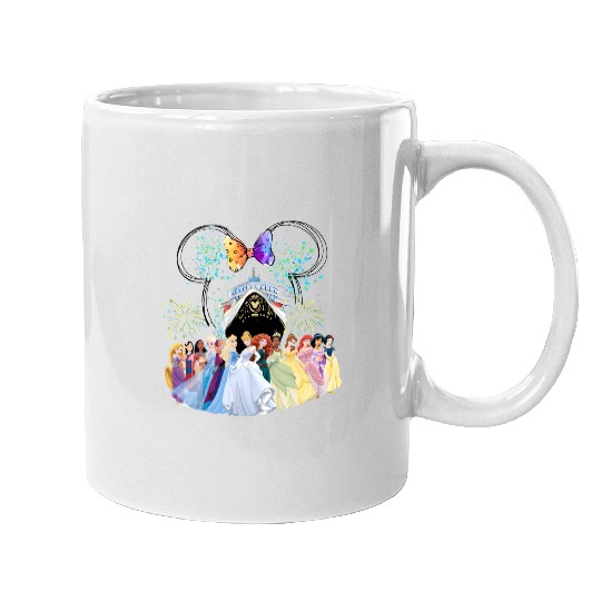 Disney Cruise Princess Mugs, Disney Princess Mugs, Disney Cruise Line 25th Anniversary Mugs