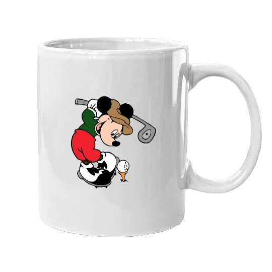 Mickey Golf Mugs, Mugs, Mugs, Disney Unisex Mugs, Disney Family Matching Mugs