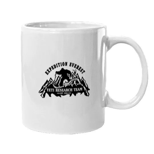 Disney Expedition Everest, Yeti Research Team Mugs, Disney Animal Kingdom Mugs,  Family Yeti Matching Mugs