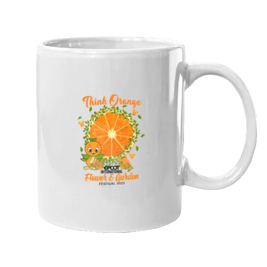 Disney Epcot Orange Bird Mugs, Disney Epcot International Flower and Garden Festival 2023 Mugs
