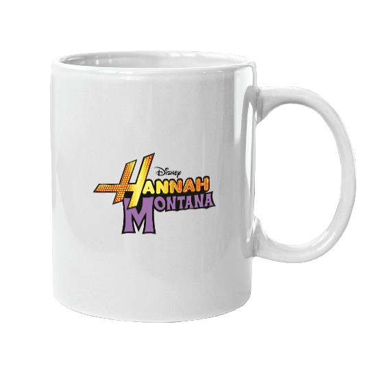 Disney Hannah Montana Logo Mugs, Disneyland Mugs, Disney Vacation Mugs