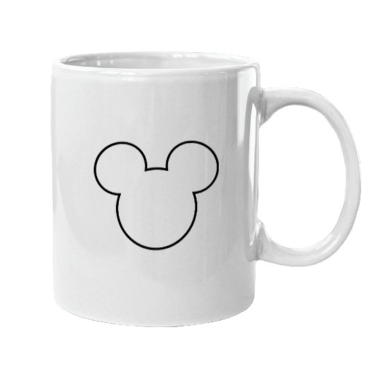 Mickey outline Mugs, Disney Mugs, Mickey Mouse Mugs